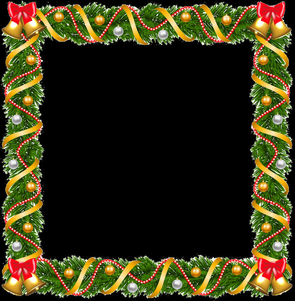 Festive Christmas Frame Border