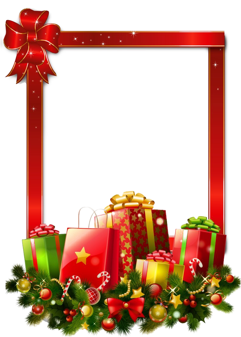 Festive Christmas Framewith Giftsand Decorations.png