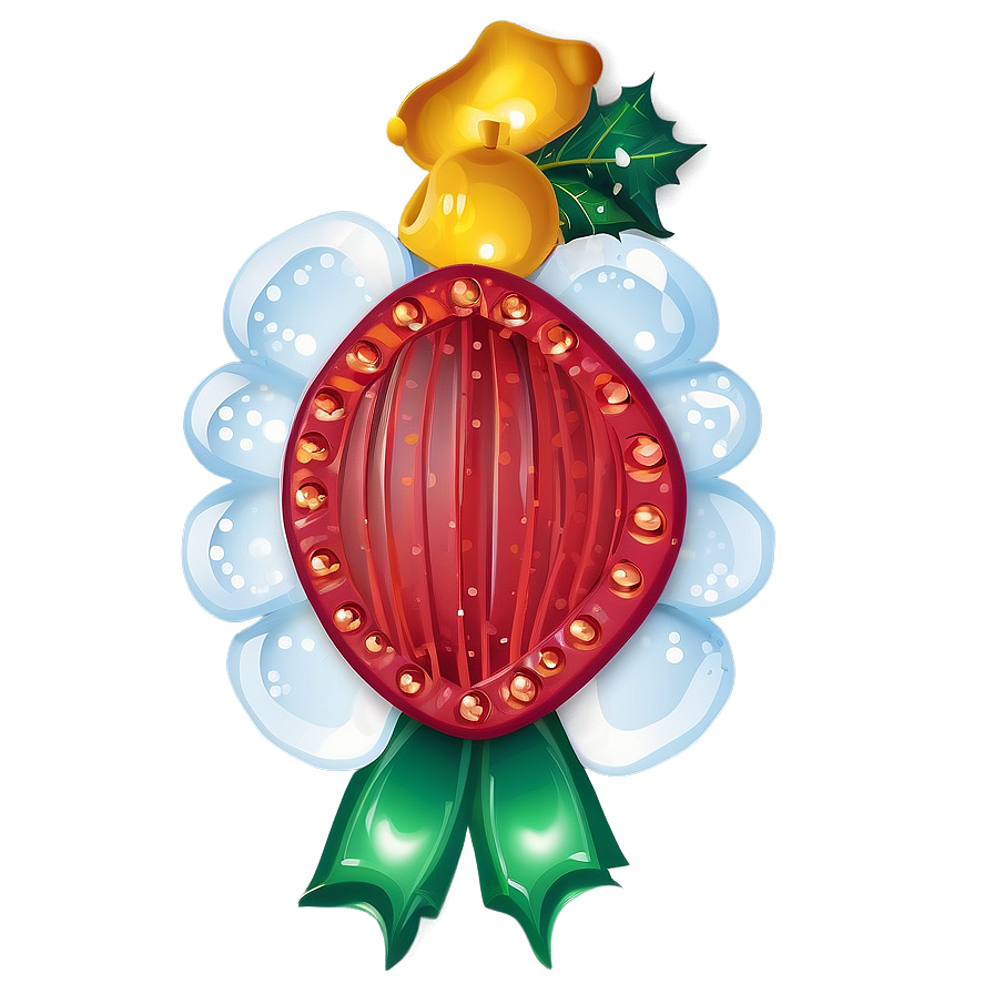 Festive Christmas Hair Clip Png 06132024