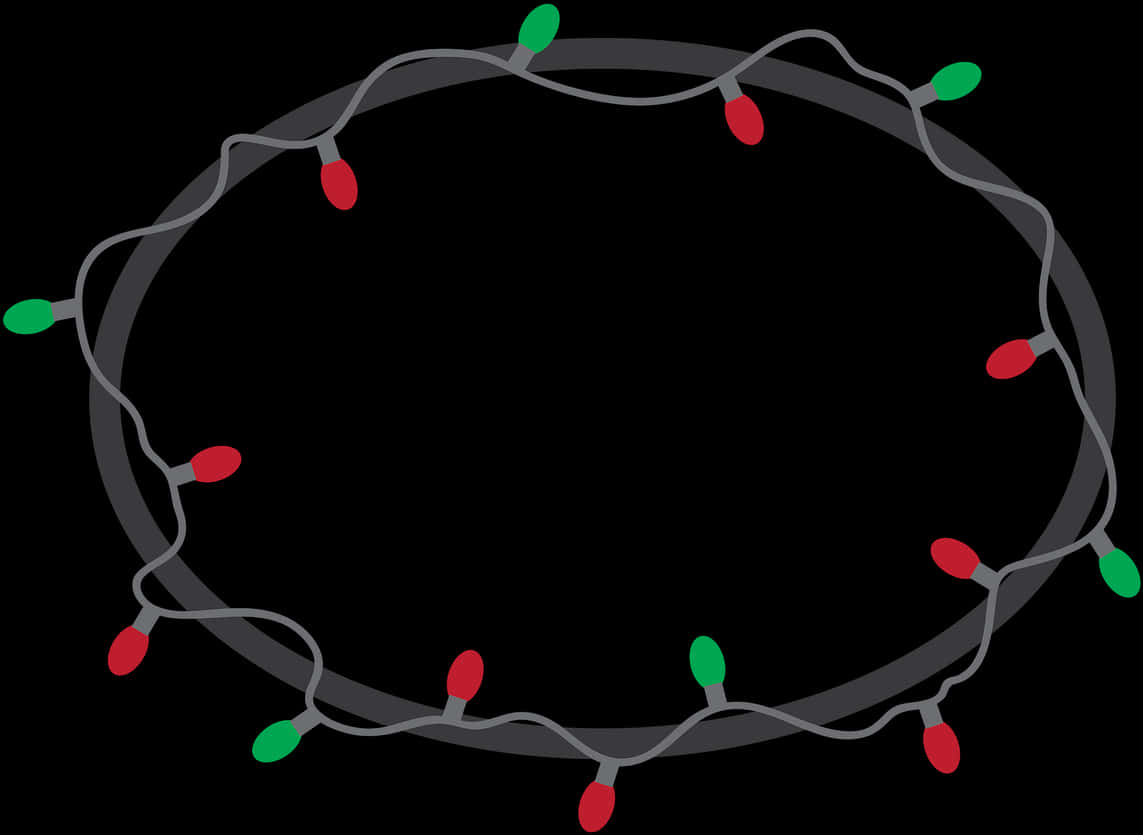 Festive Christmas Lights Graphic