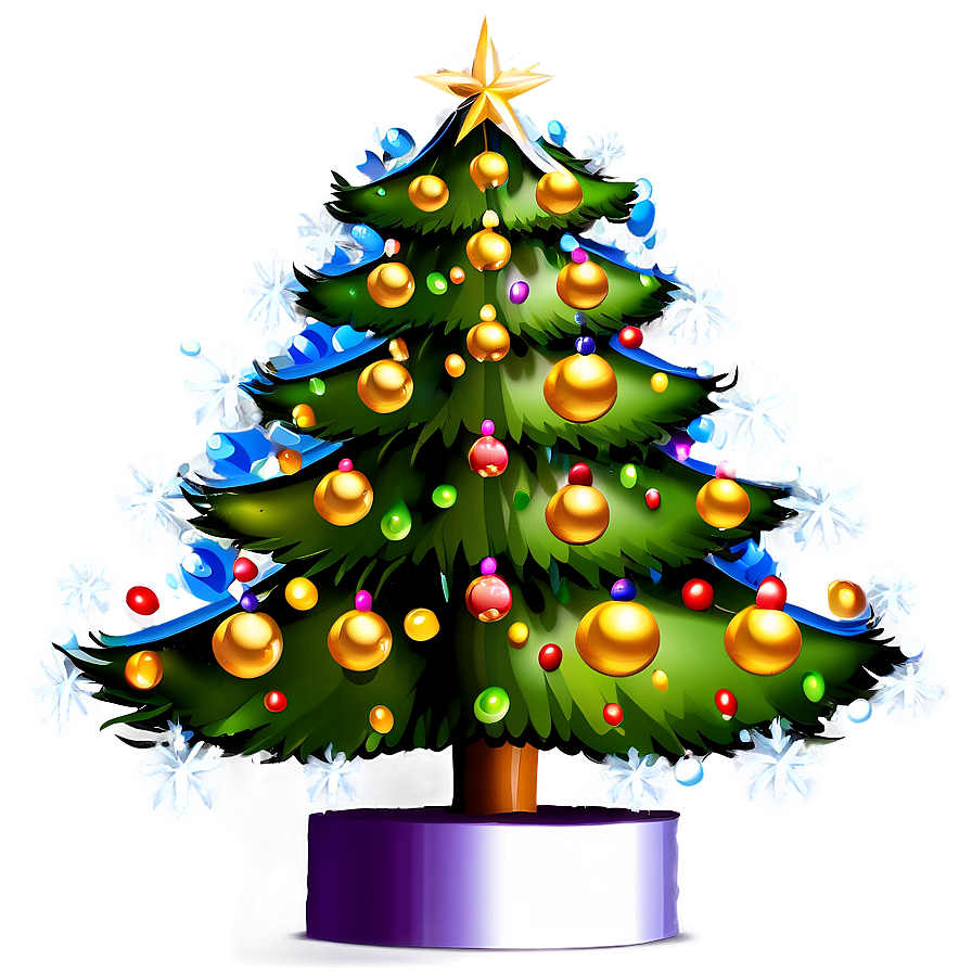 Festive Christmas Tree Png 04292024