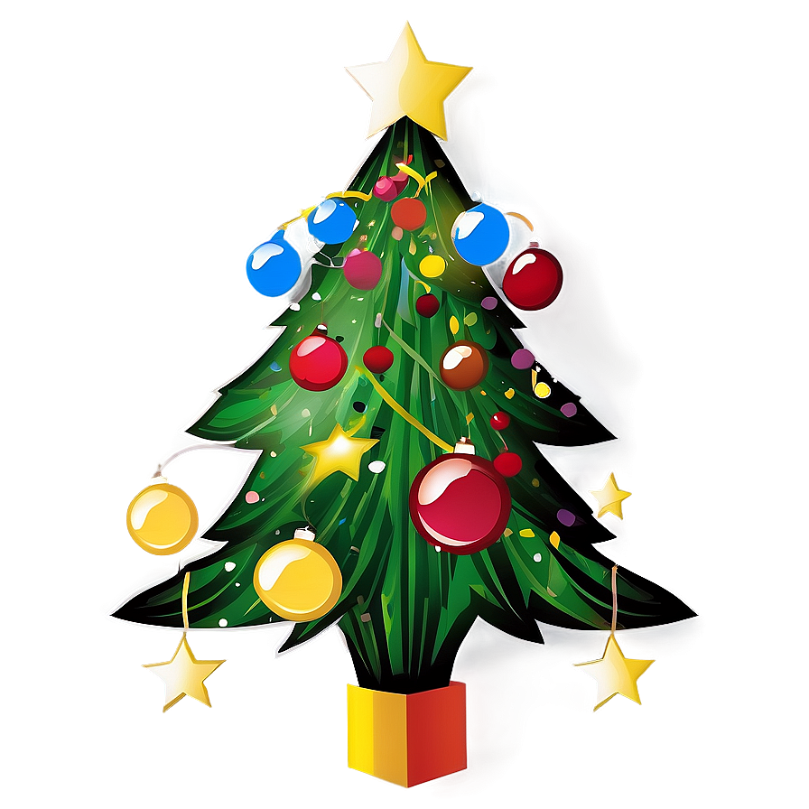 Festive Christmas Tree Transparent Png 87