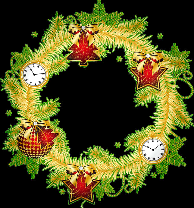 Festive Christmas Wreath Decoration