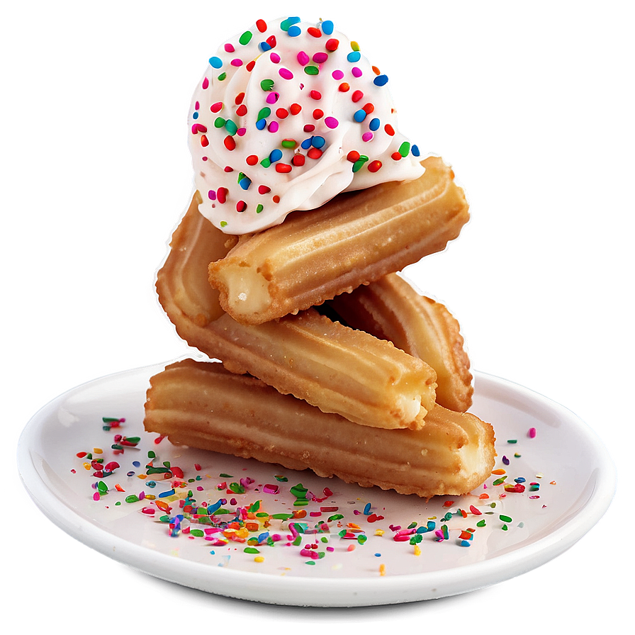 Festive Churros With Sprinkles Png 34