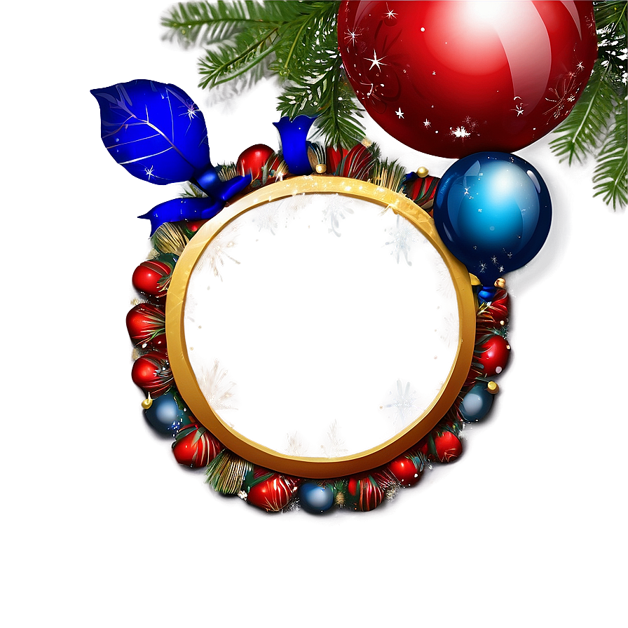 Festive Circle Frame Png Fwg2