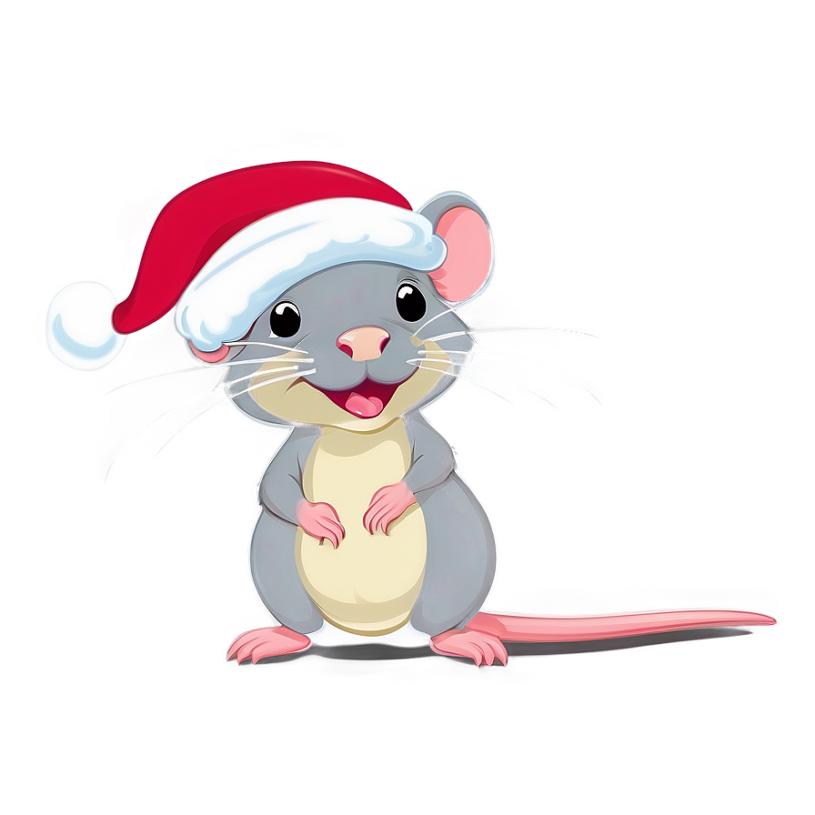 Festive Cute Rat Png Mcn81