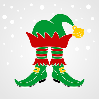 Festive Elf Legs Graphic