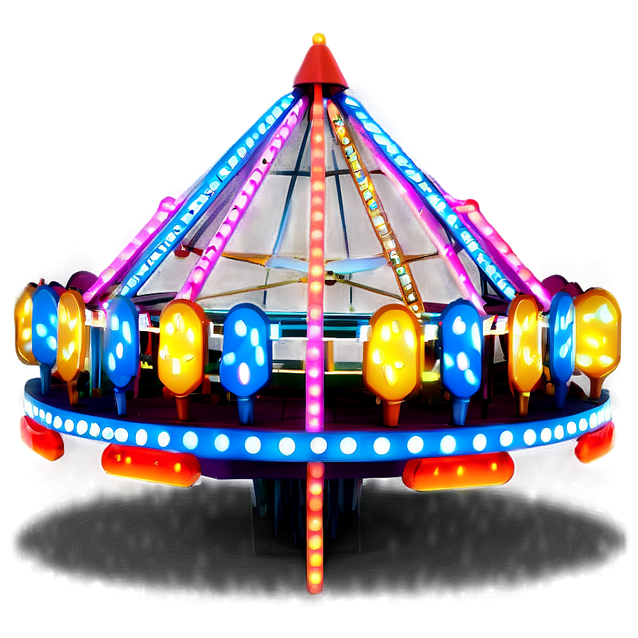 Festive Ferris Wheel With Lights Png Dmx