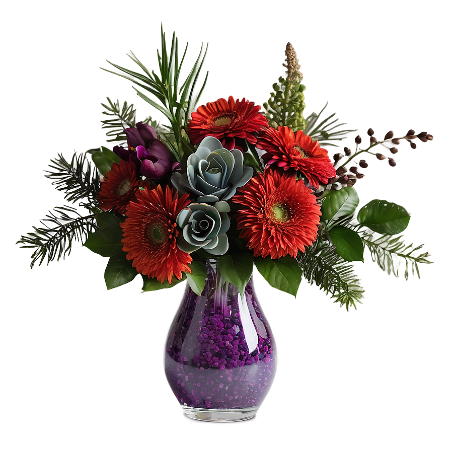 Festive Floral Arrangement Png Yyi35