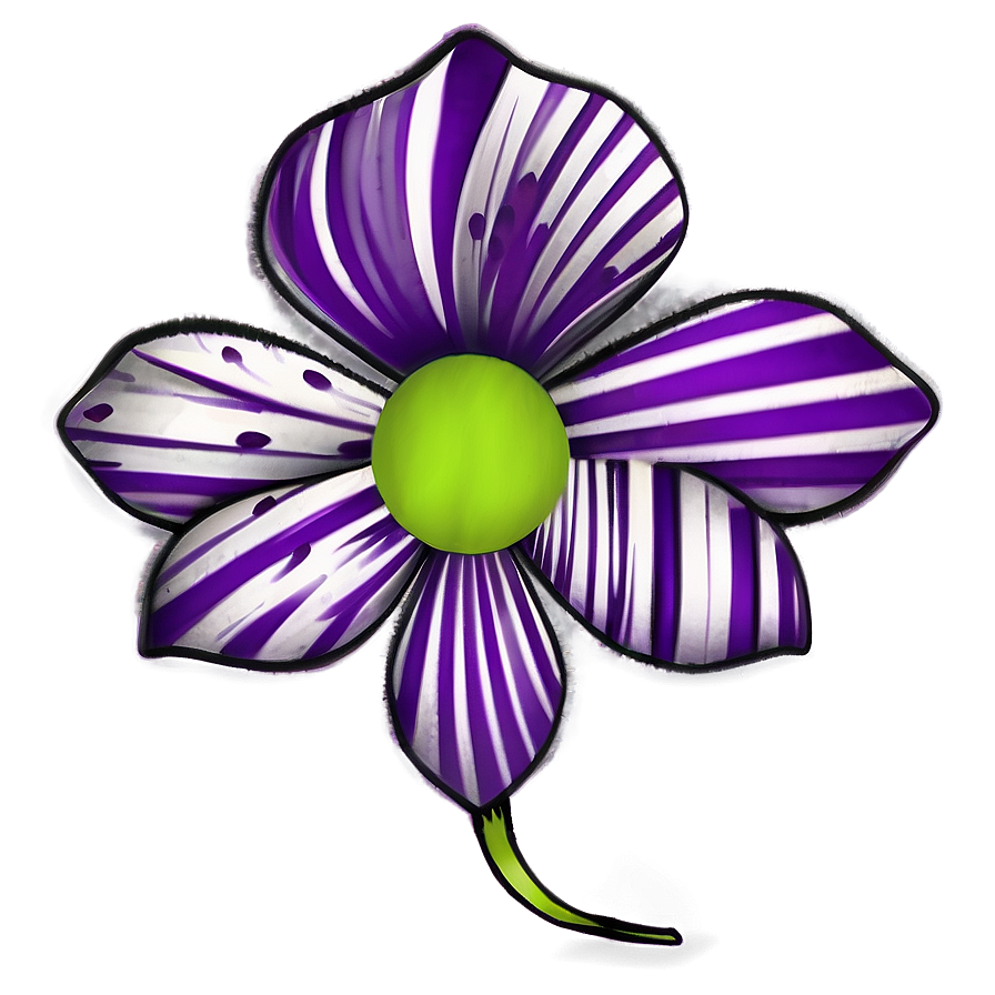 Festive Flower Sketch Png 06272024