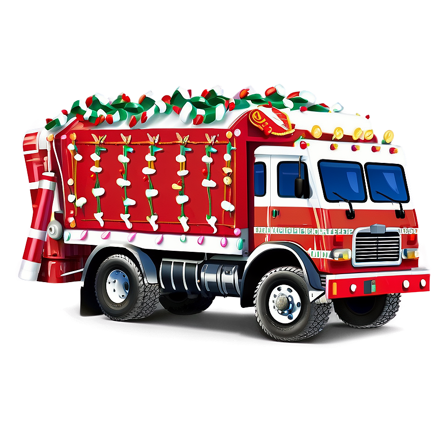 Festive Garbage Truck Png 39