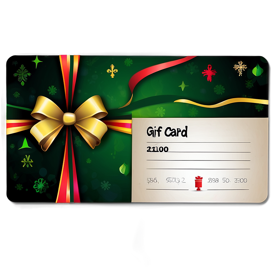 Festive Gift Card Png 36