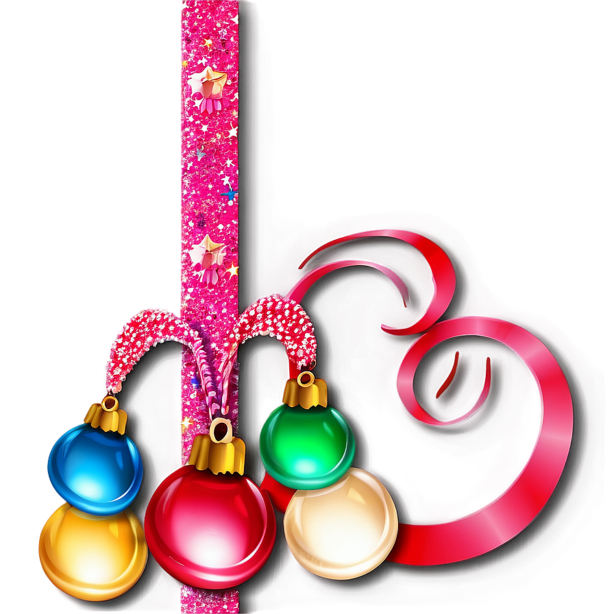 Festive Glitter Line Decoration Png 06272024