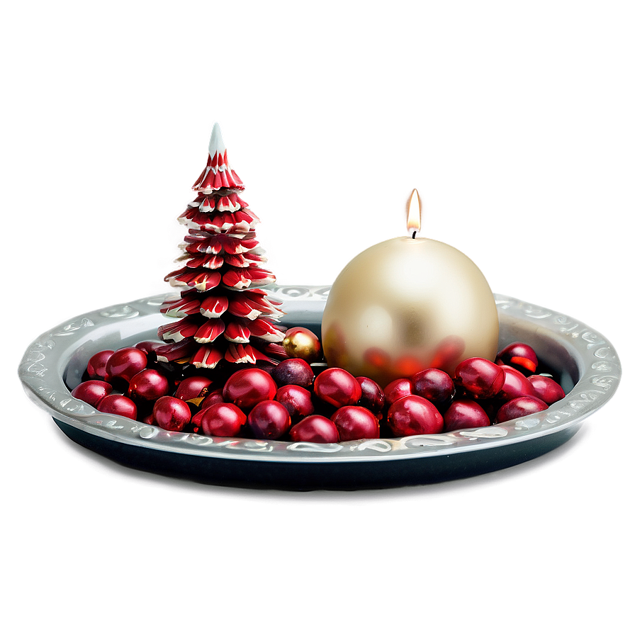 Festive Holiday Decor Tray Png 06212024