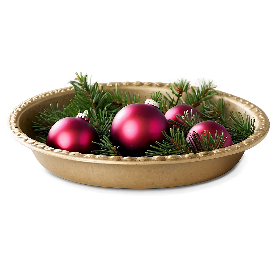 Festive Holiday Decor Tray Png 81