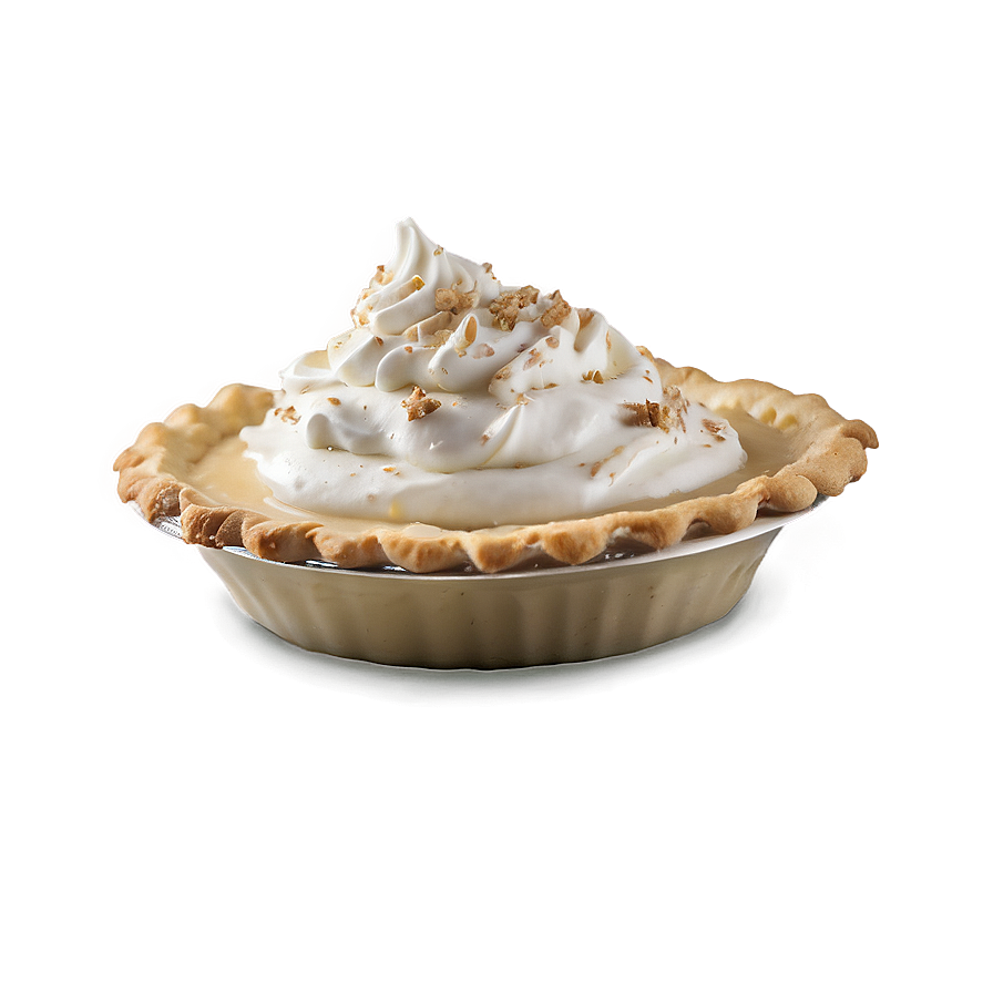 Festive Holiday Eggnog Pie Png 1