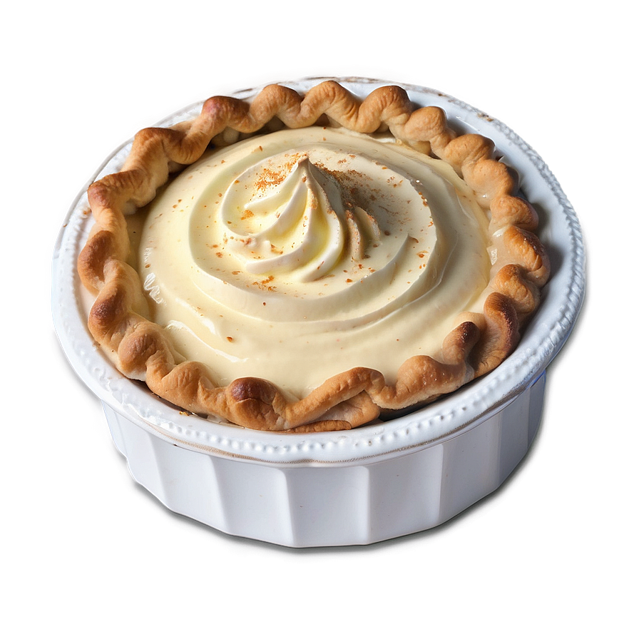 Festive Holiday Eggnog Pie Png Bhs