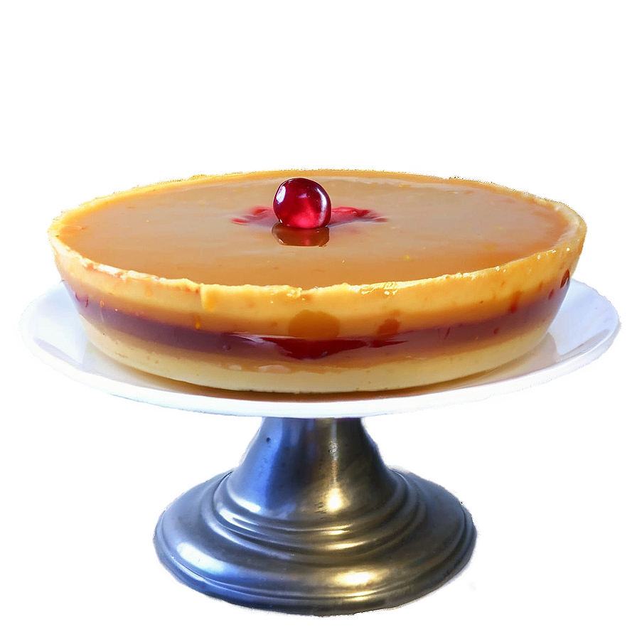 Festive Holiday Flan Recipe Png Kpp