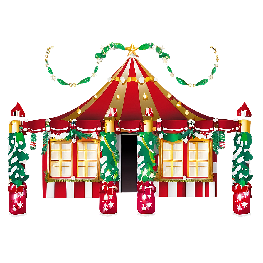 Festive Holiday Marquee Png Cmr17