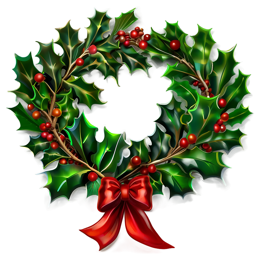 Festive Holly Png 1