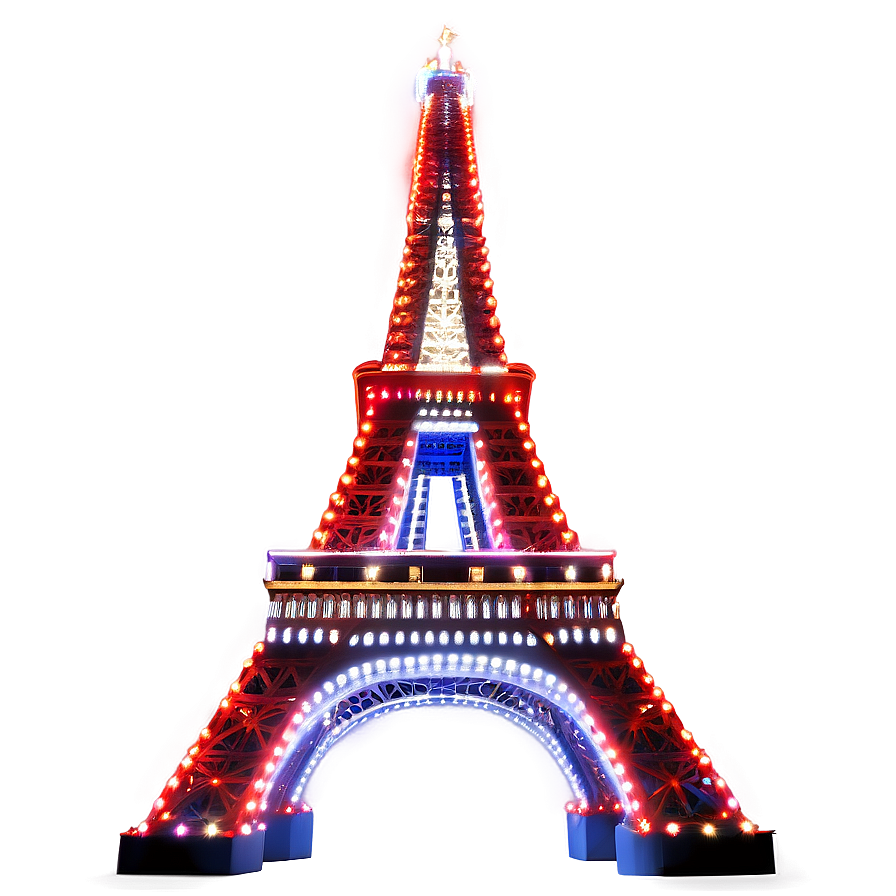 Festive Lights On Torris Eiffel Png 06262024