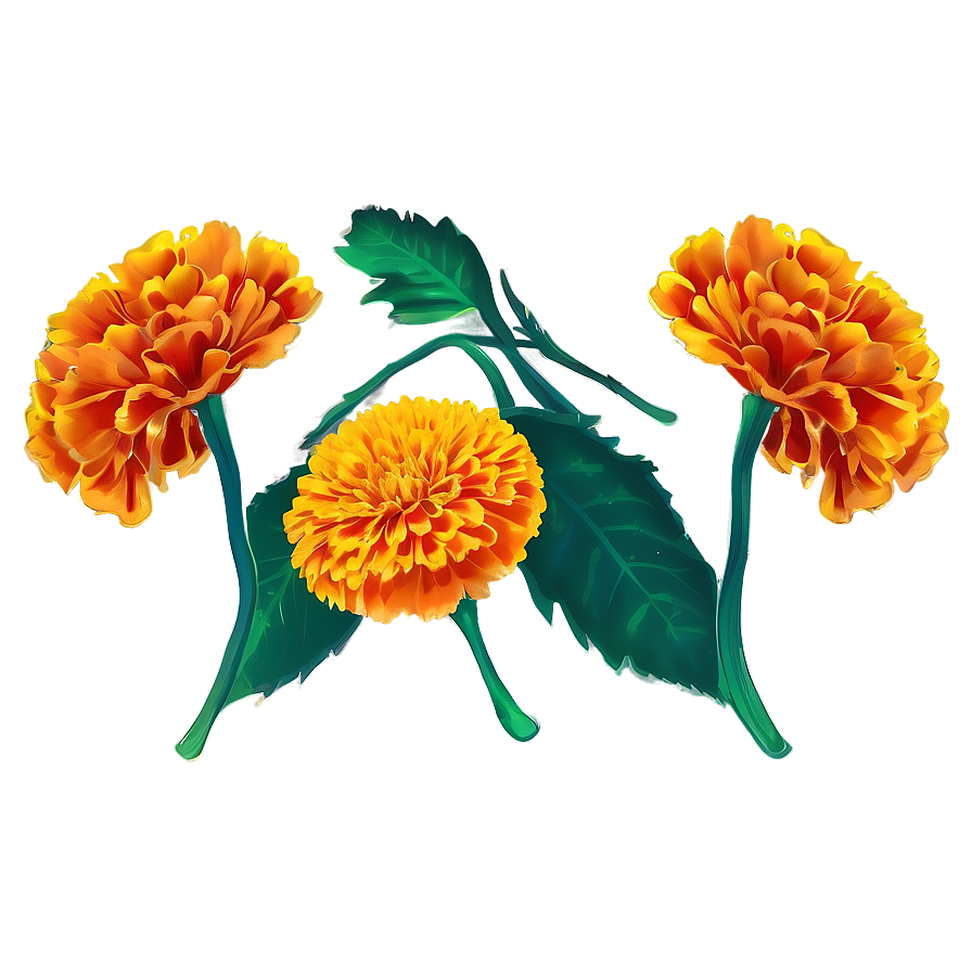 Festive Marigolds Png 06132024