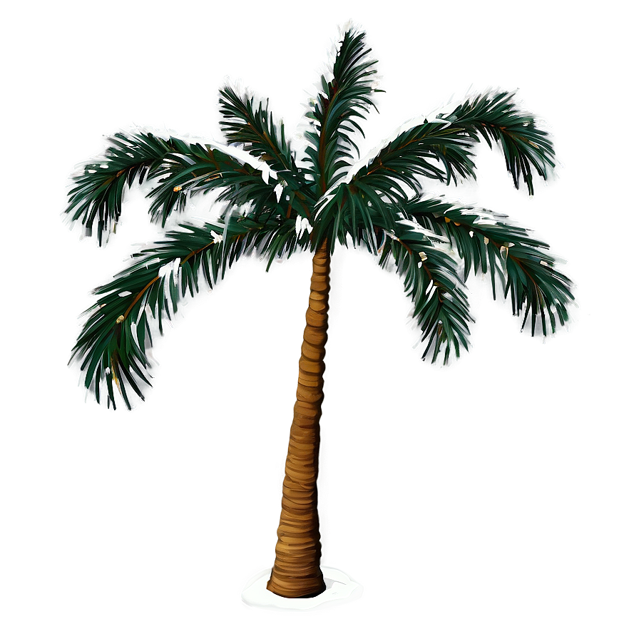 Festive Palm Trees Png 12