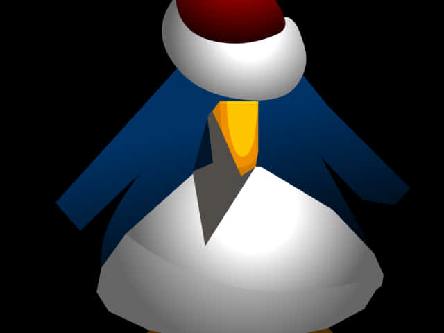 Festive Penguin Vector Illustration