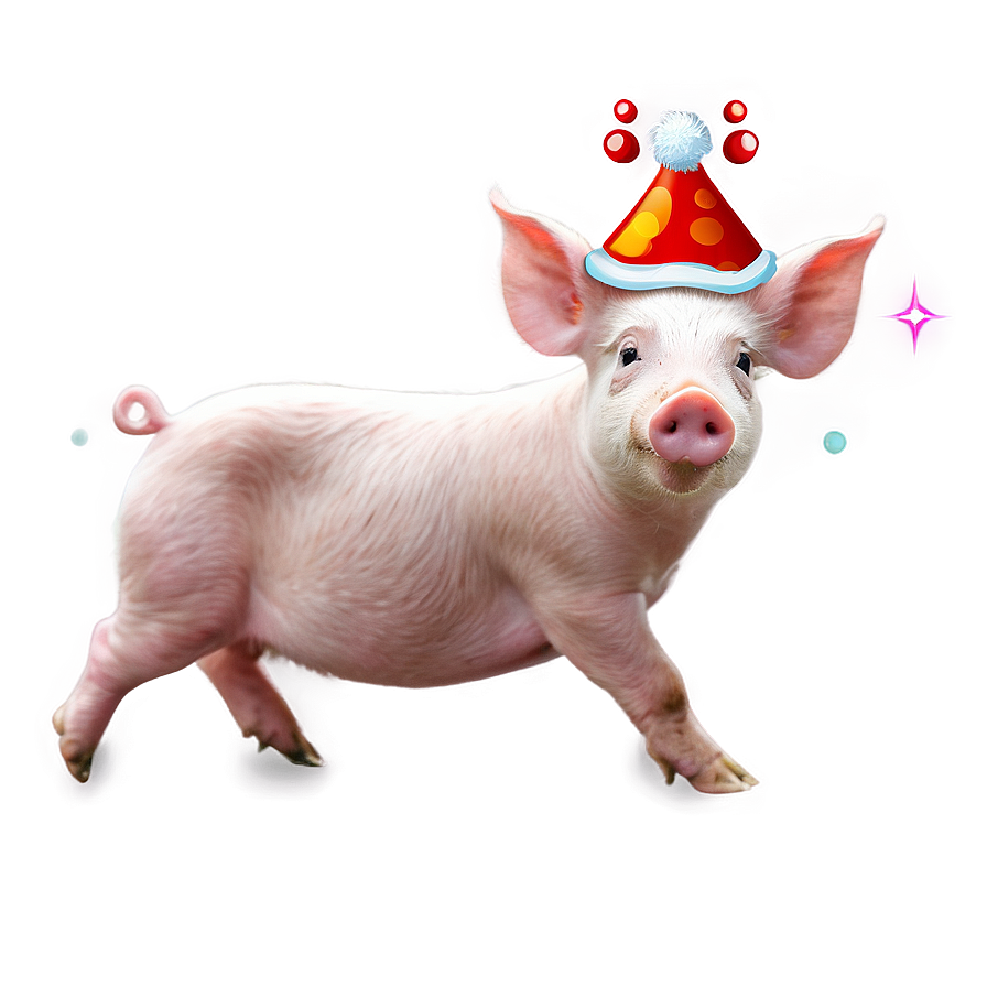 Festive Pig Png 9