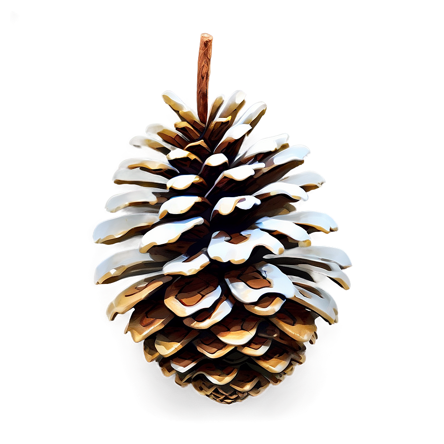 Festive Pinecone Design Png 06132024