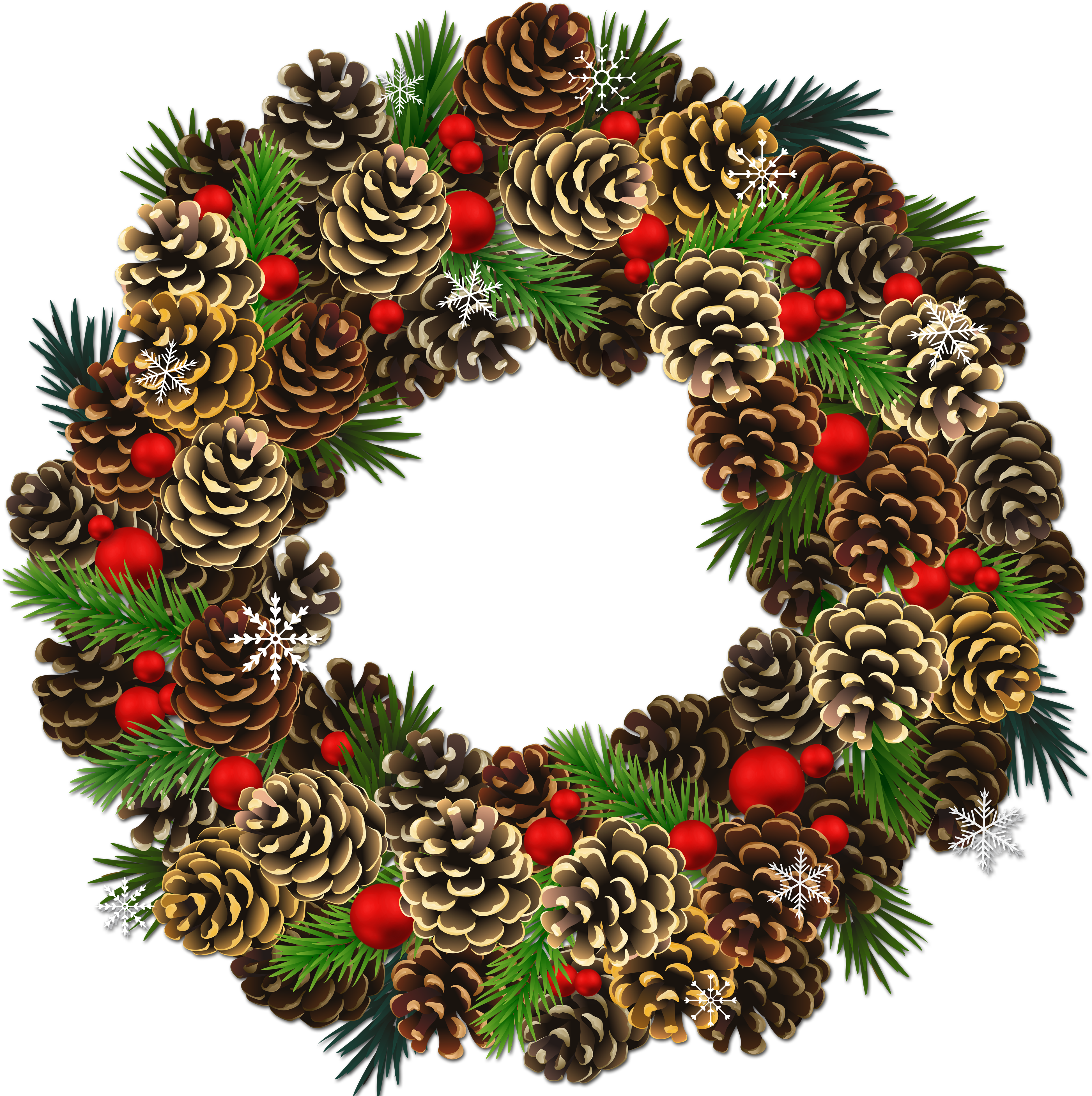 Festive Pineconeand Berry Garland