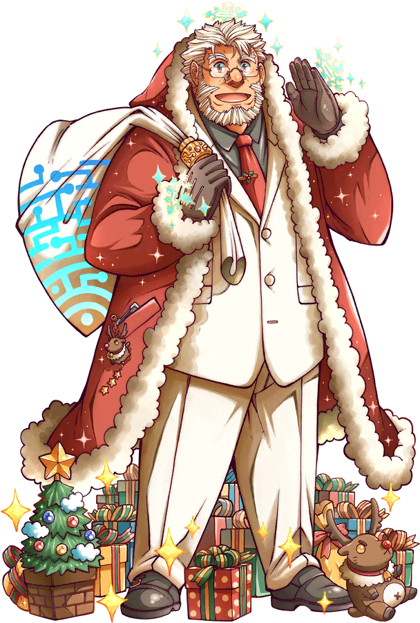 Festive Professor Character Illustration