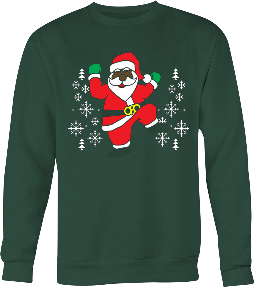 Festive Santa Cartoon Sweatshirt