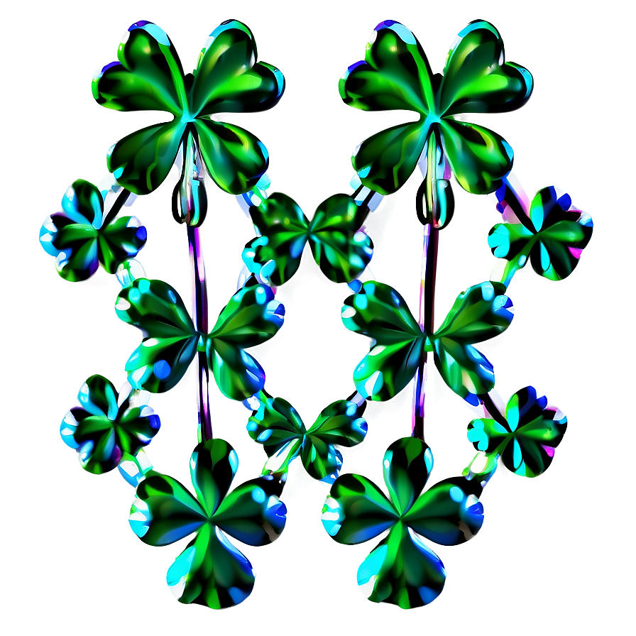 Festive Shamrock Garland Png 05242024