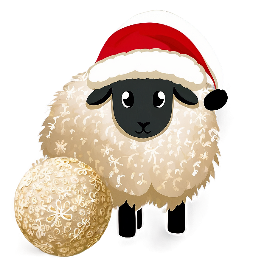 Festive Sheep Png Kqe