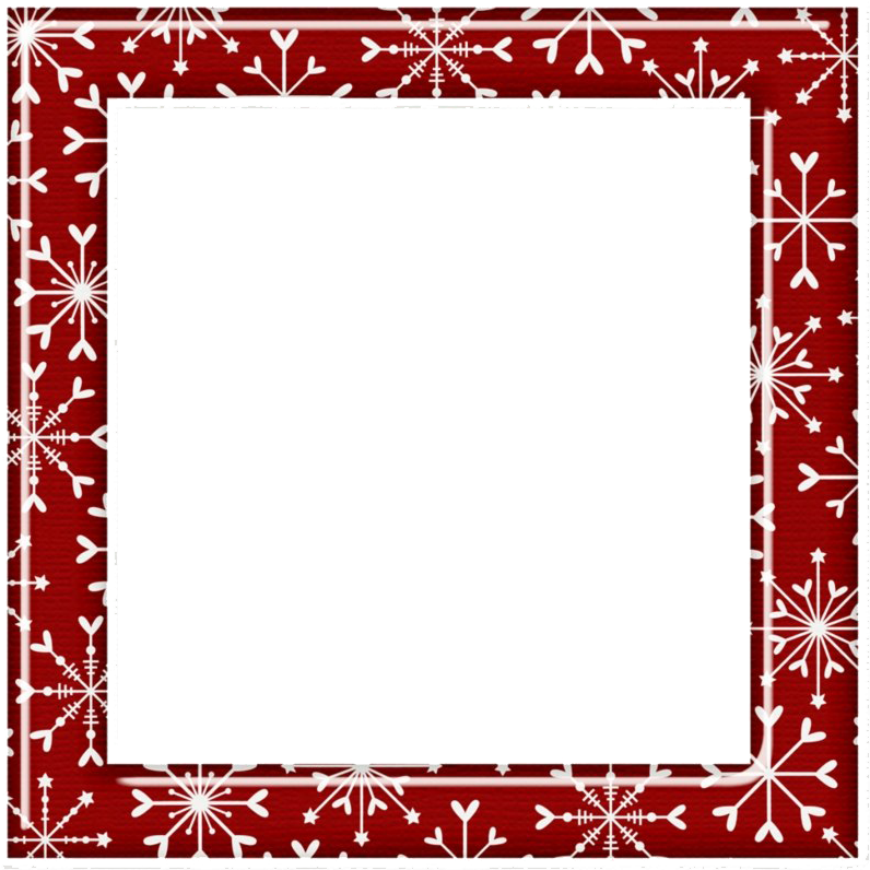 Festive Snowflake Frame