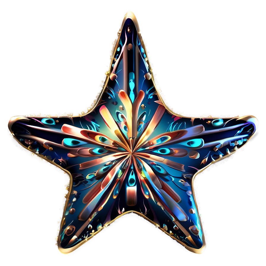 Festive Sparkle Star Png 73