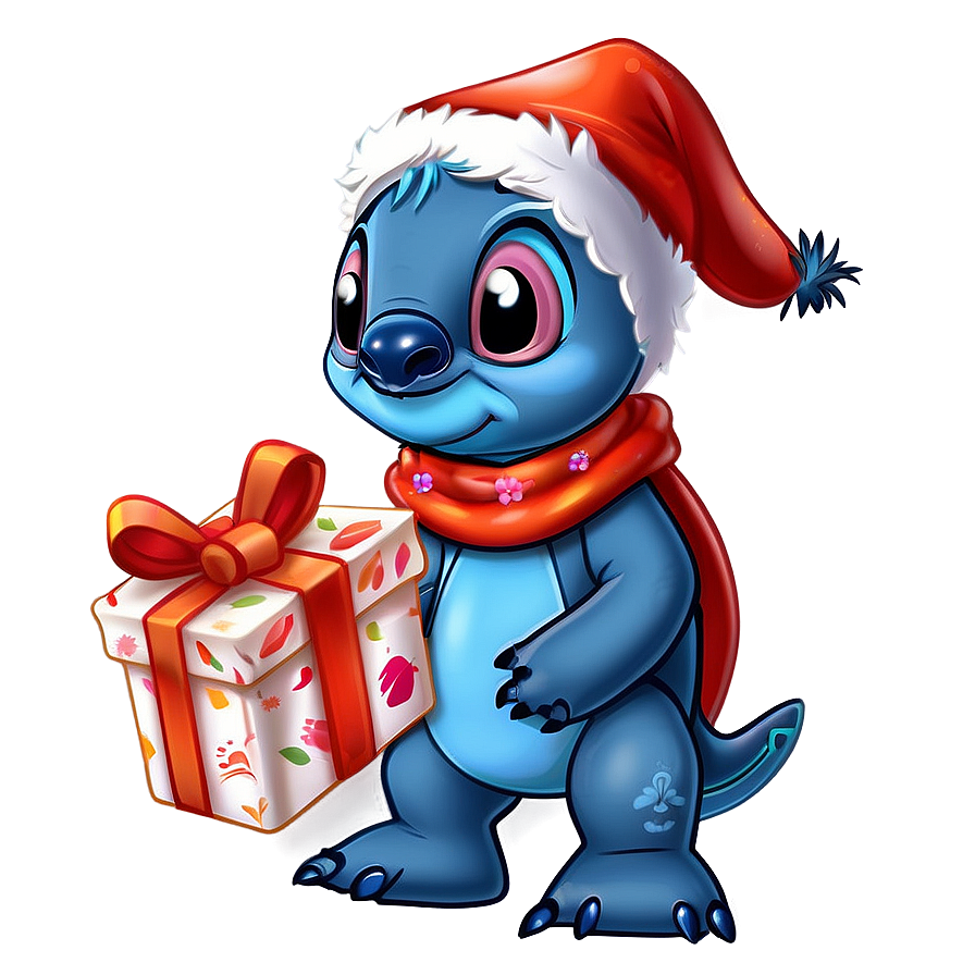 Festive Stitch With Present Png Kvp24