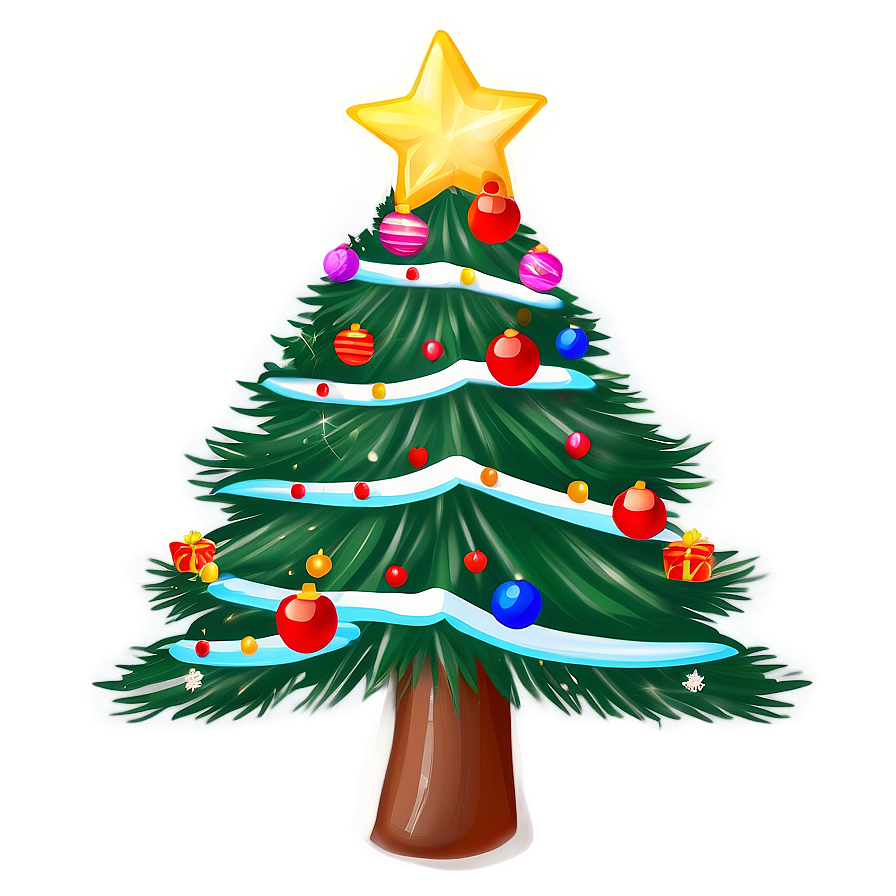 Festive Tree Drawing Png Reo20