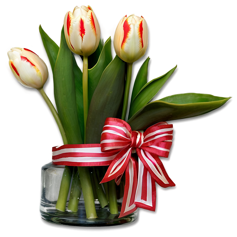 Festive Tulips Arrangement Png Sbv37