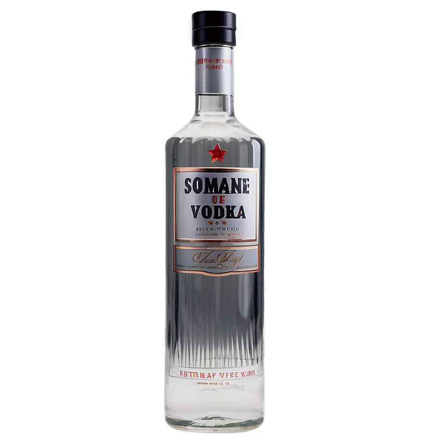 Festive Vodka Bottle Png Hcg33