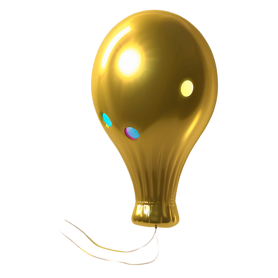 Festive Yellow Balloon Png Iji