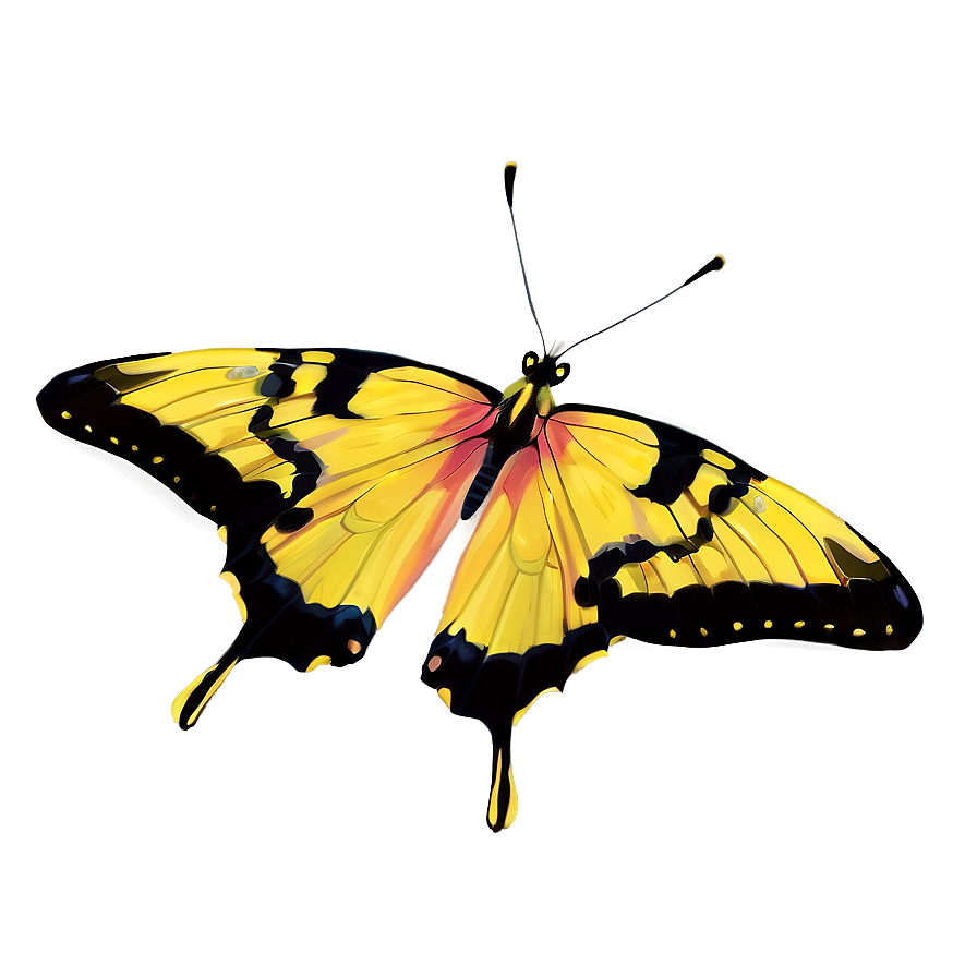 Festive Yellow Butterfly Png Jxi