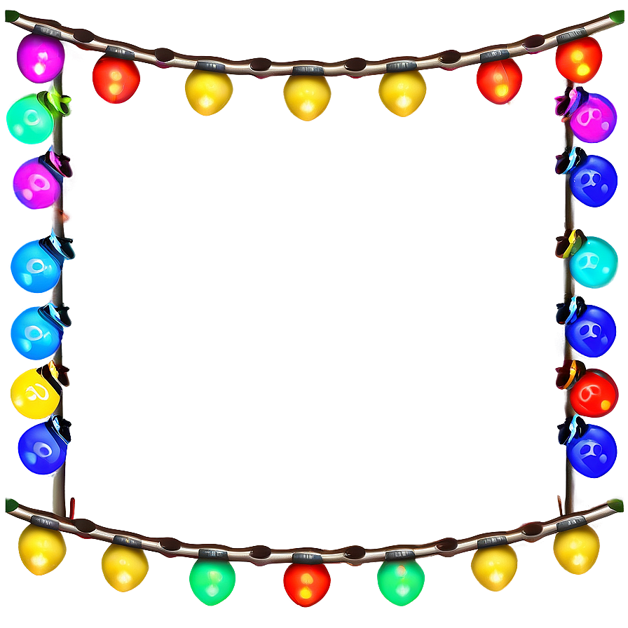 Festoon Cartoon Christmas Lights Png Hcq8