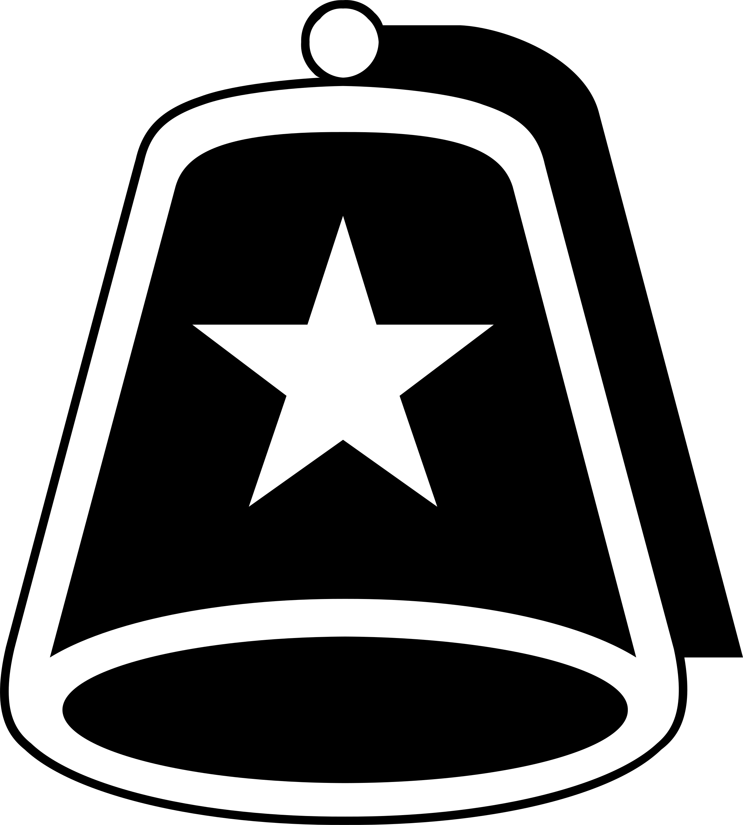 Fez Hat Icon Blackand White