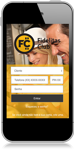 Fidelitas Club Mobile Login Screen