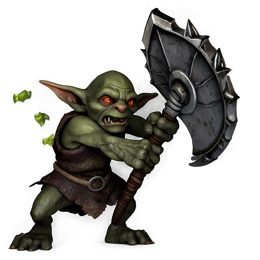 Fierce Goblin Warrior Png Bhd33