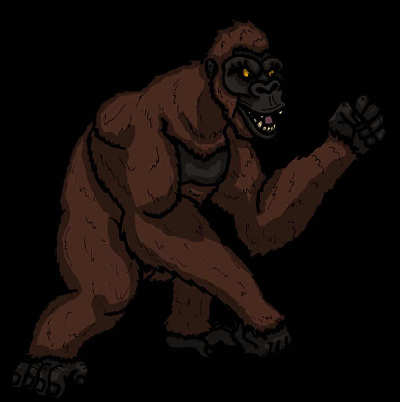 Fierce King Kong Illustration