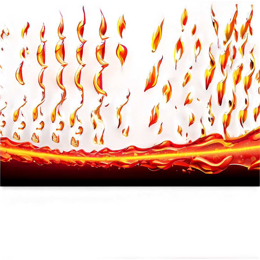 Fierce Red Fire Wave Png 06252024