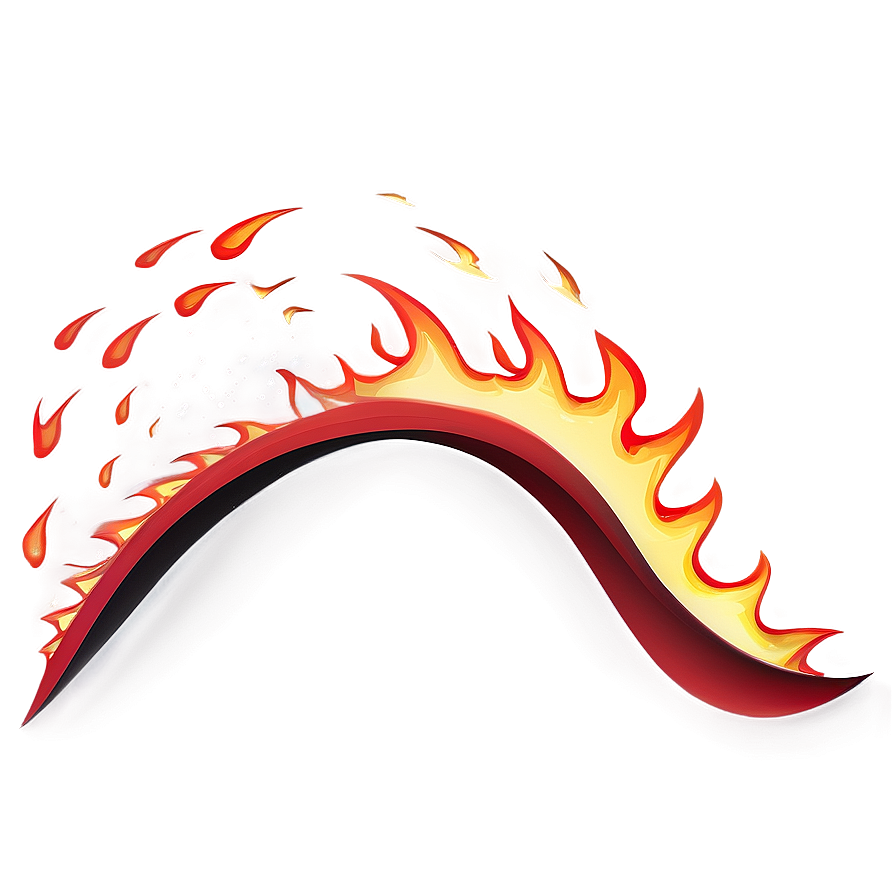 Fierce Red Fire Wave Png 55